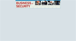 Desktop Screenshot of businessofsecurity.com